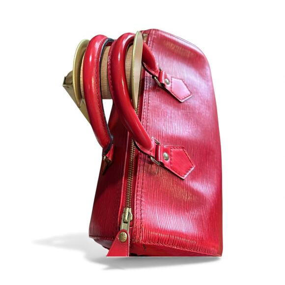 Louis Vuitton Epi Speedy 25 Castillan Red - Picture 6 of 8